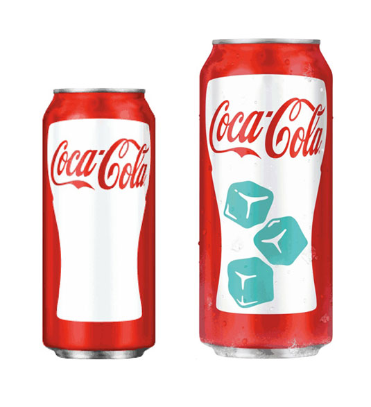 可口可乐包装设计动态显示饮料有多冰爽