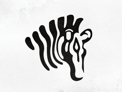 石家庄标志设计公司分享：斑马美术标志设计 