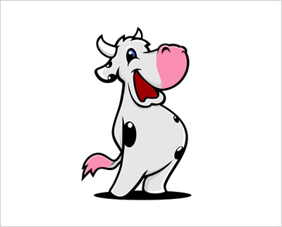 温州商标设计公司推荐：26个奶牛简洁商标设计 