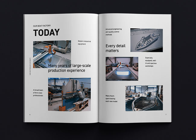 摩托艇制造商公司画册设计欣赏
