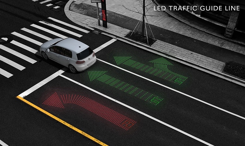 LED城市交通导视设计，地面导视设计