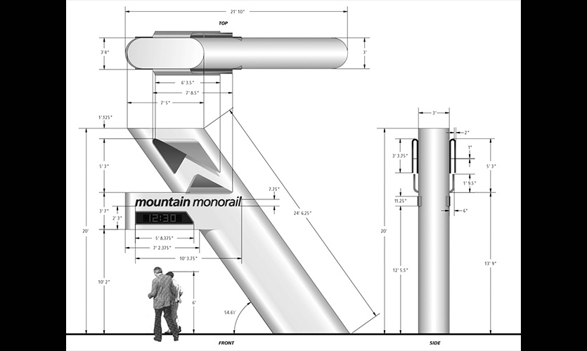 高速公共交通系统Monorail导视系统设计方案