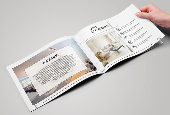 东莞画册设计公司分享：白色室内设计公司高档画册设计