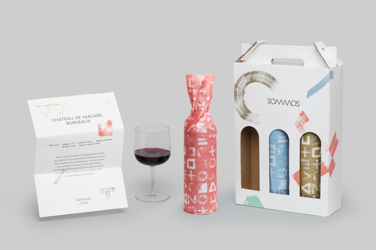 荷兰Sommos葡萄酒包装设计，品牌形象塑造