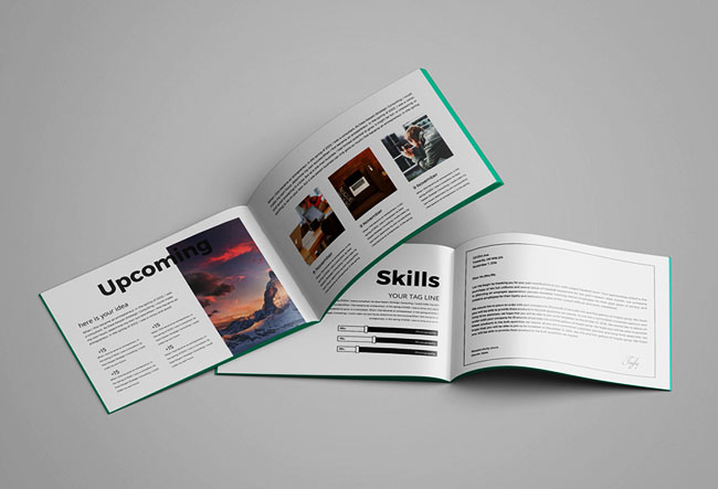 摄影公司品牌画册设计，简约大气国际化