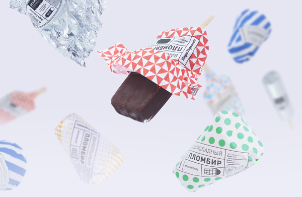 冰淇淋产品形象设计，品牌包装设计