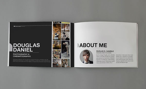 国际画册设计：黑白风格摄影画册设计