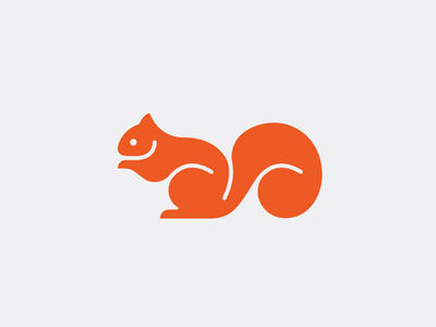 大连标志设计公司分享：松鼠图形创意标志设计