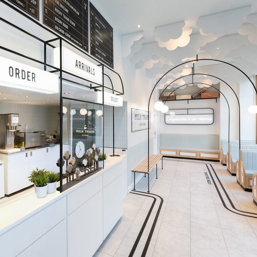 七家冰淇淋店空间设计，装饰细节点缀着美味