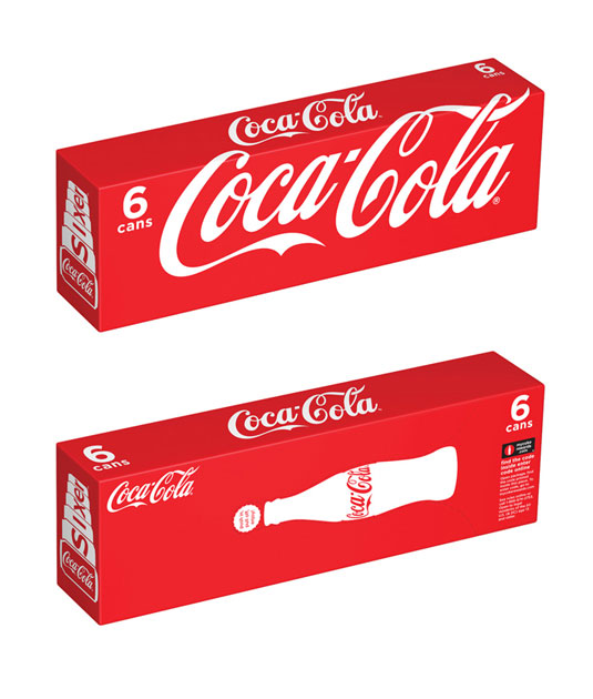 可口可乐包装设计动态显示饮料有多冰爽