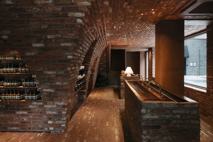 伊索商店室内空间设计，再生砖的魅力呈现