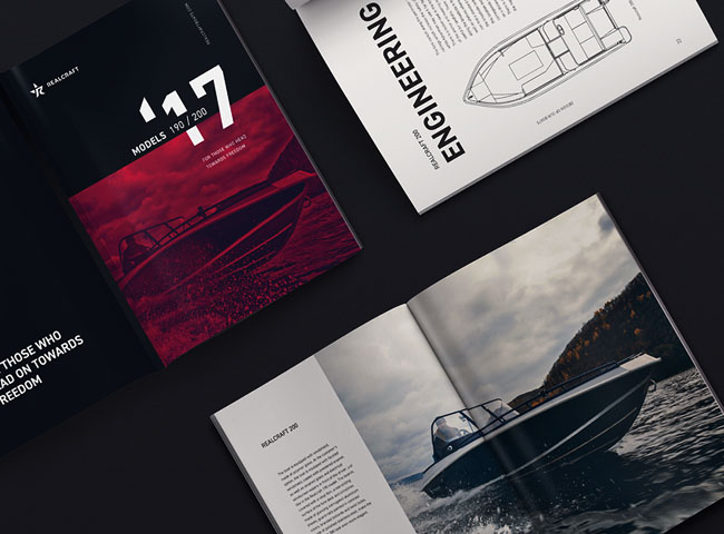 摩托艇制造商公司画册设计欣赏