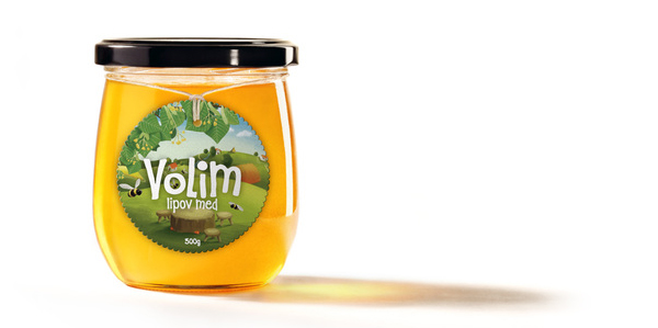 传统配方高品质的蜂蜜volim创意包装设计