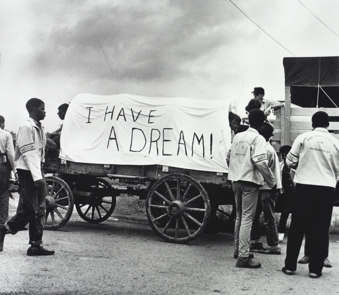 Mule Train leaves for Washington, Poor People's March, Marks, MS, May 1968 © Estate of Ernest C Withers. Courtesy of Michael Hoppen Gallery