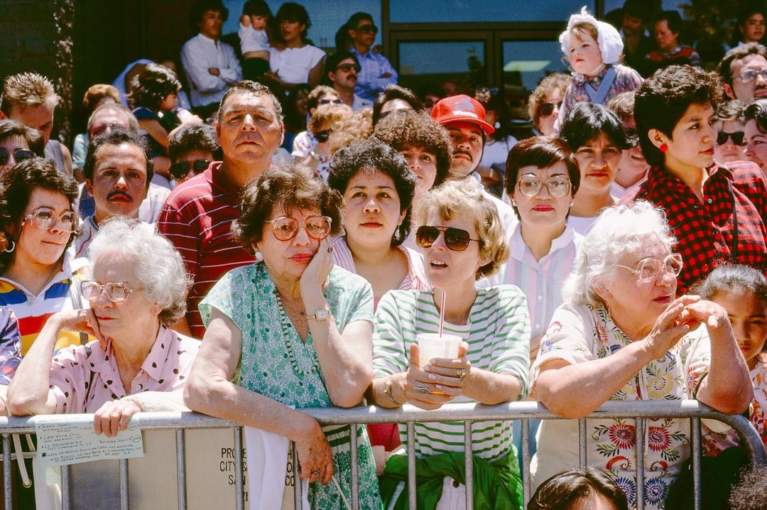 Crowd Waiting, 1986 ? Janet Delaney