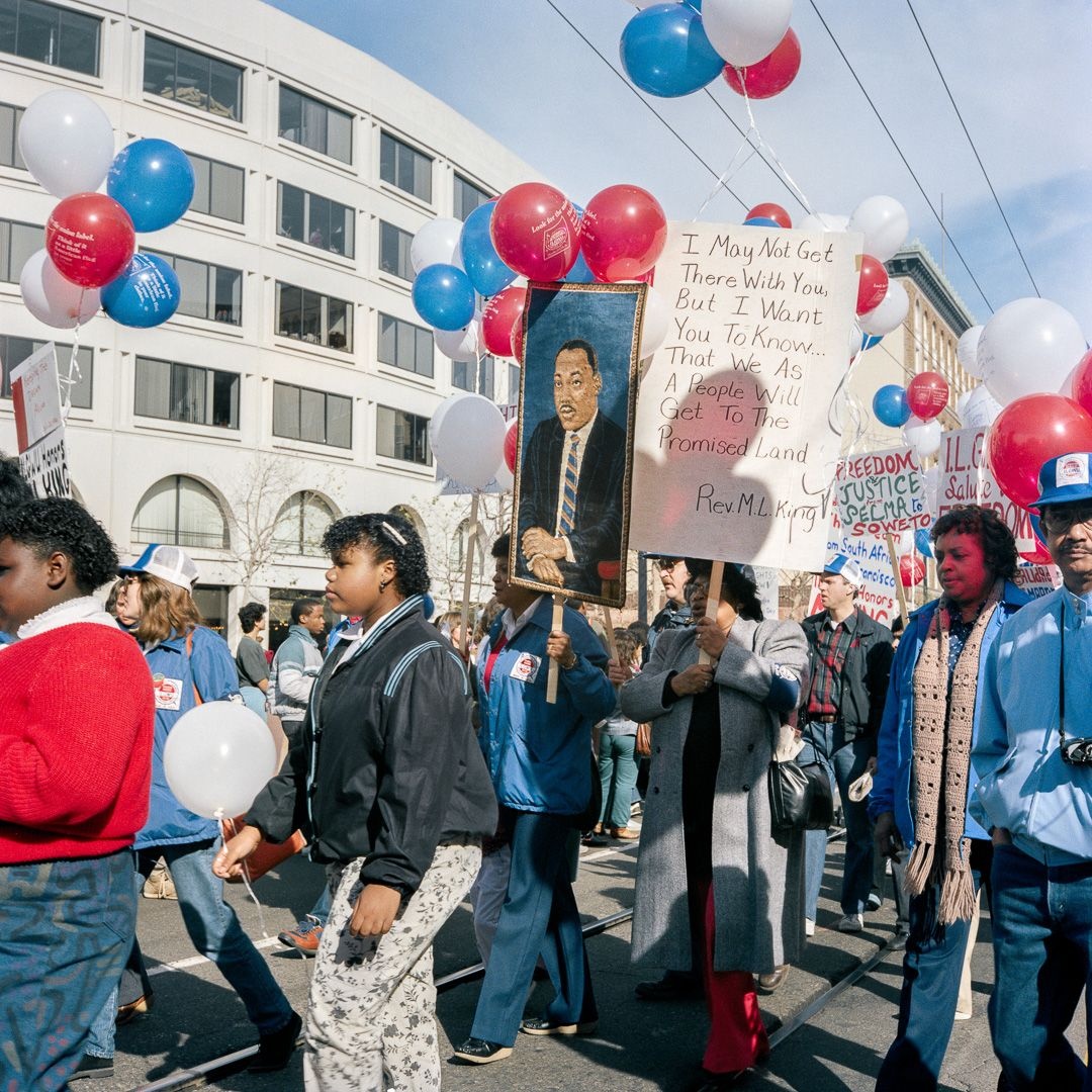 I May Not Get There... First Martin Luther King Jr. Day Parade, 1986 ? Janet Delaney