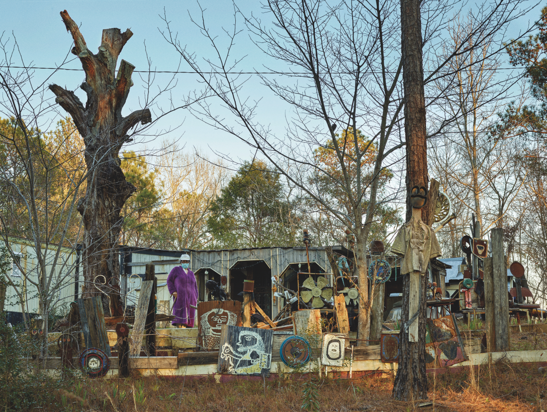 Annie Kornegay and the Garden of the Two-Headed Priest, Perryville © Andrew Moore, from Blue Alabama