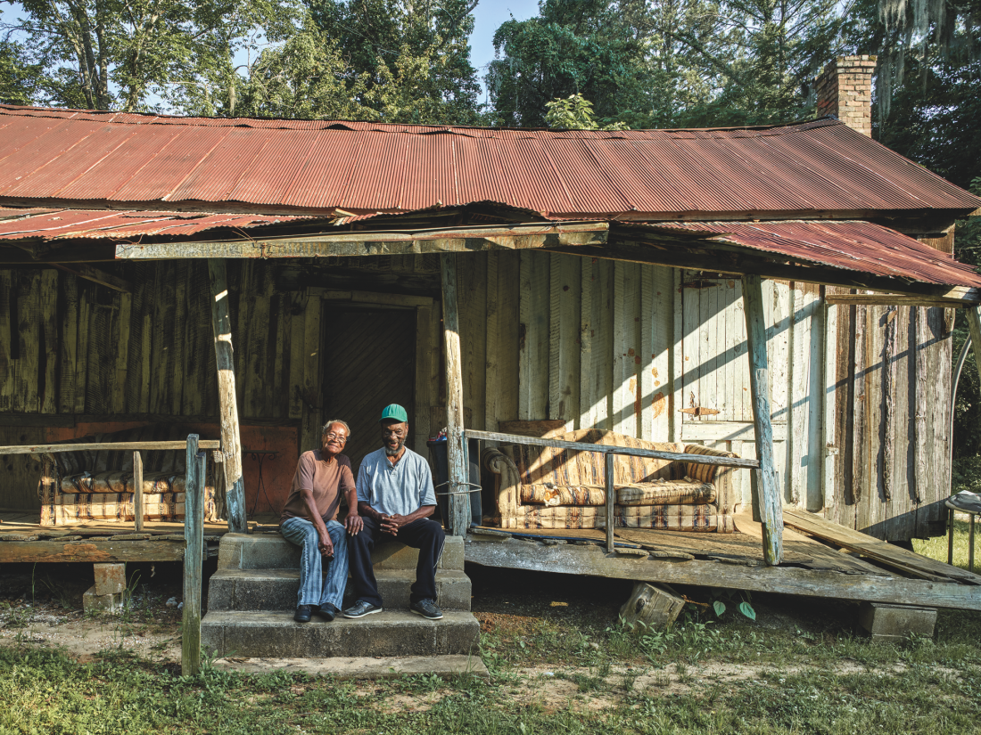 Eliza Bonner and Her Brother Cornell Jenkins at Momma’s Old House, Snow Hill © Andrew Moore, from Blue Alabama