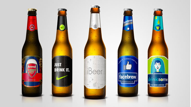 把世界顶级知名品牌形象应用到啤酒包装设计上后会怎么样？