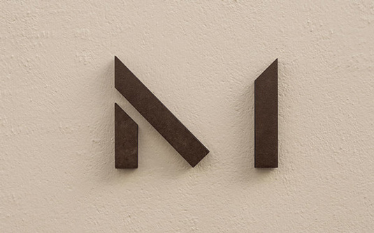 现代主义M字母logo设计/筑设公司标志设计