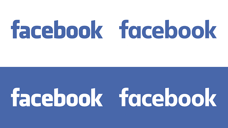 Facebook字体logo设计，字体设计提升
