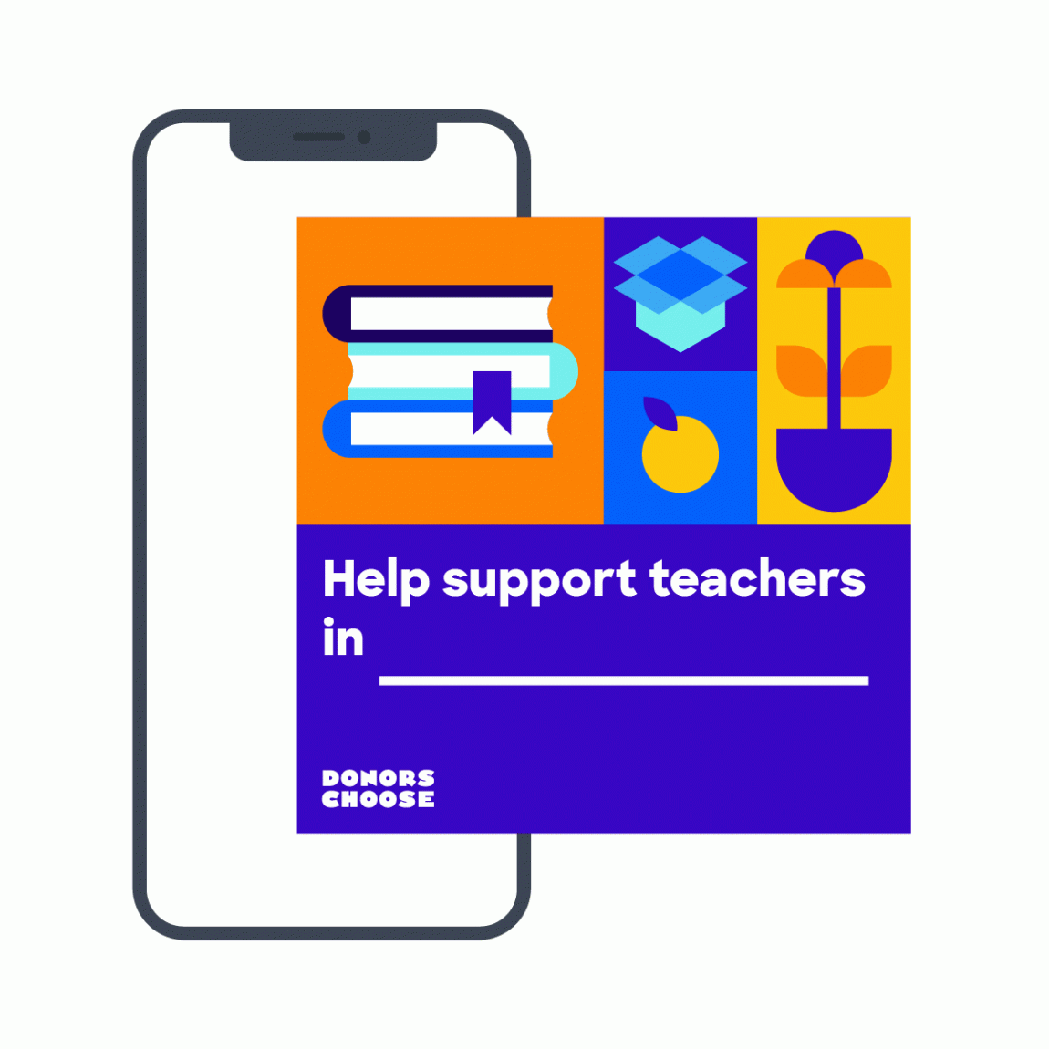 DonorsChoose网上教育平台标志设计，vis设计