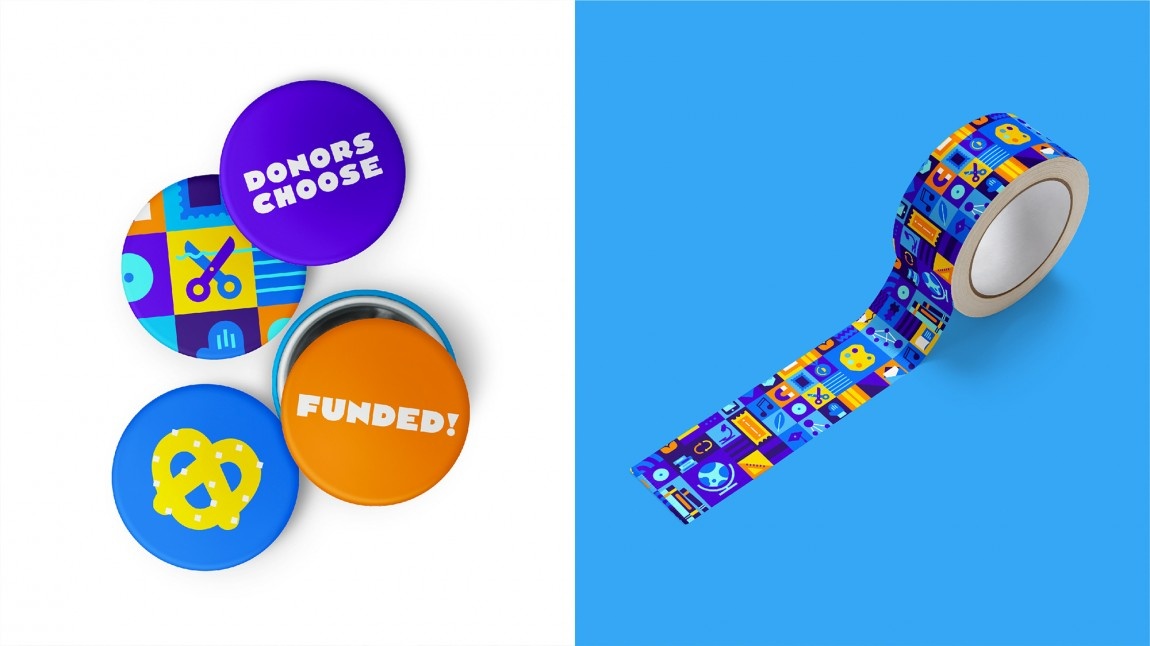 DonorsChoose网上教育平台标志设计，vis设计