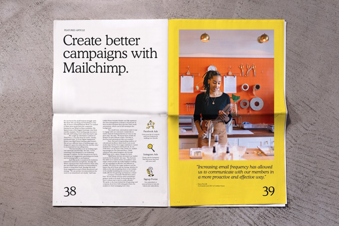 New Logo and Identity for Mailchimp by COLLINS and In-house