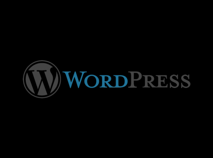 WordPress logo wordmark