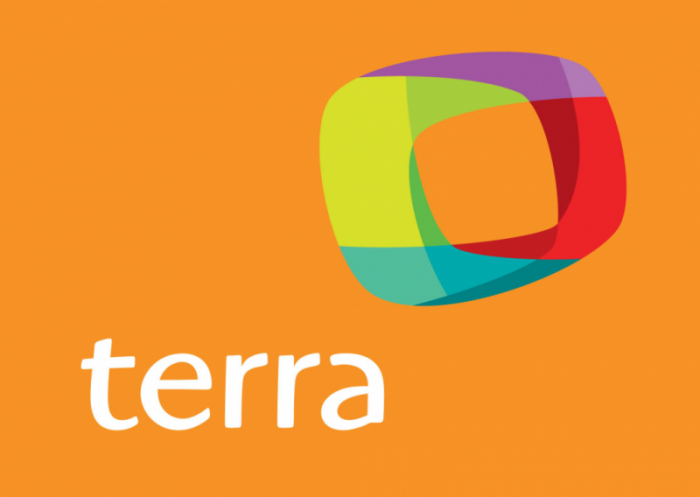 Terra logo orange bg