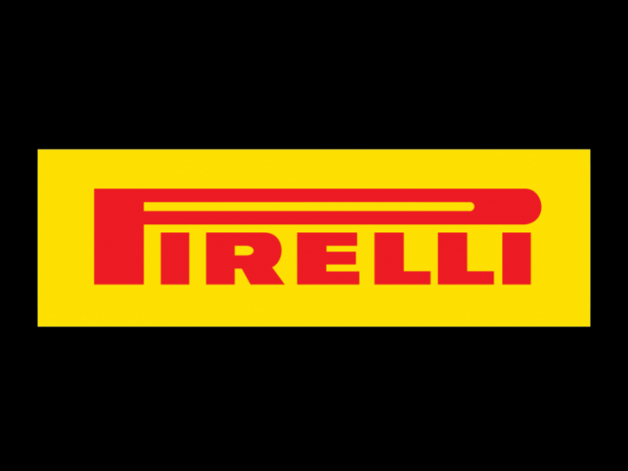 Pirelli logo yellow bg