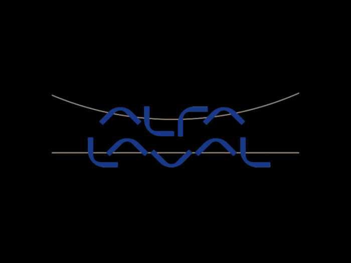 瑞典Alfa Laval重工业产品和解决方案logo设计