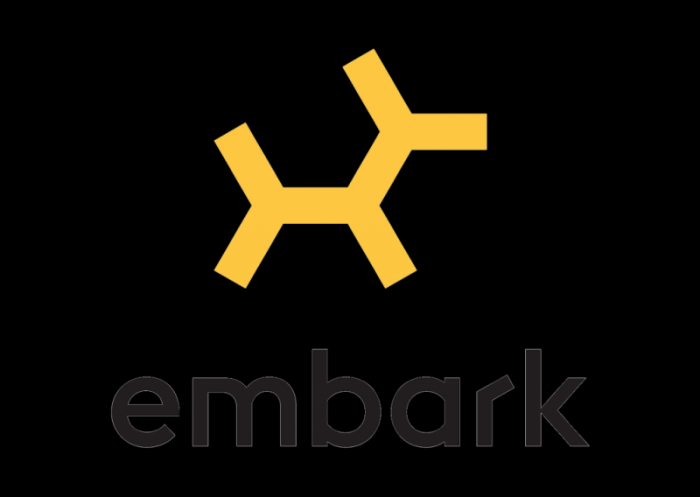 Embark logo logotype