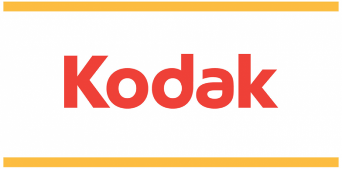 kodak logo yellow line