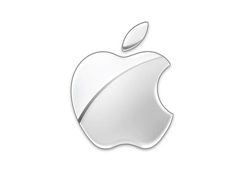 Apple logo Glass-themed