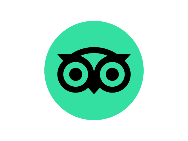 Tripadvisor在线旅游平台猫头鹰标志logo设计