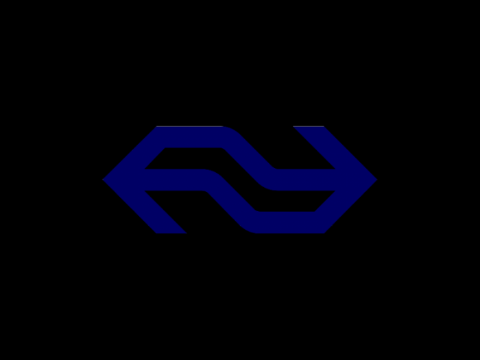 荷兰NS客运铁路运营商logo设计