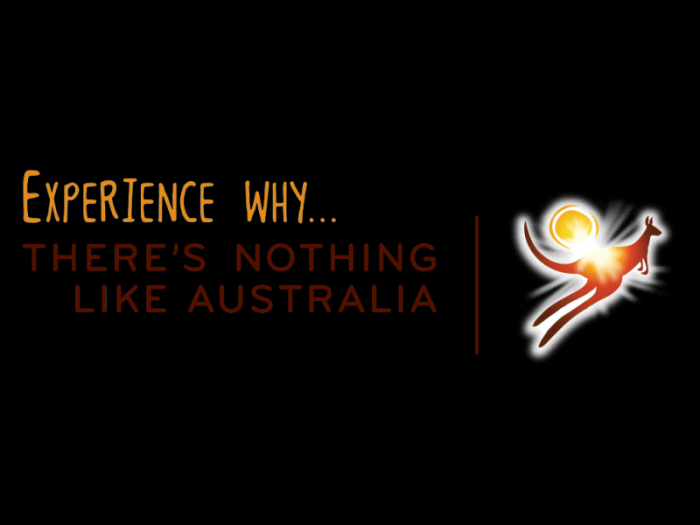 Tourism Australia logo old slogan