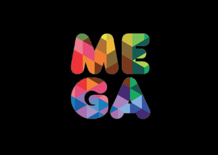 圣地亚哥Mega电视网络logo设计
