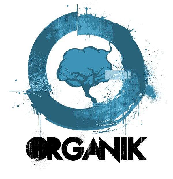 Organik logo blue