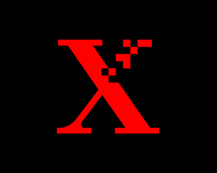 Xerox logo 1994 X logo