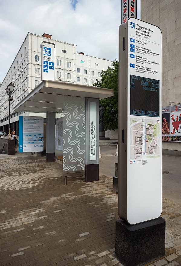 莫斯科全新公交站台设计 © Billings Jackson Design