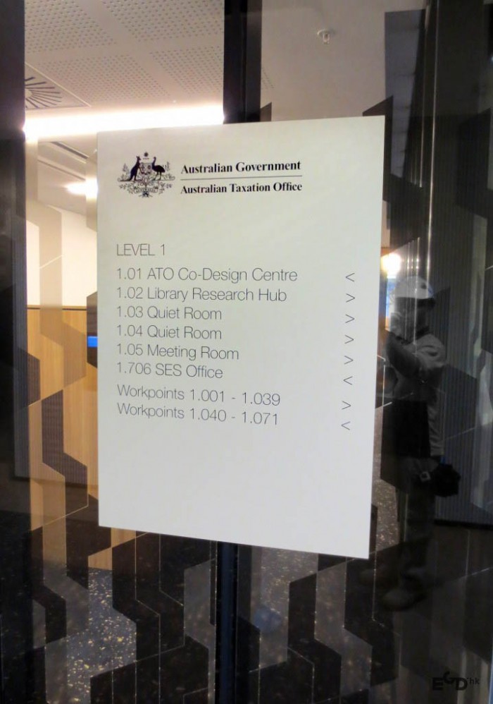 澳大利亚税务局办公EGD环境指示系统设计