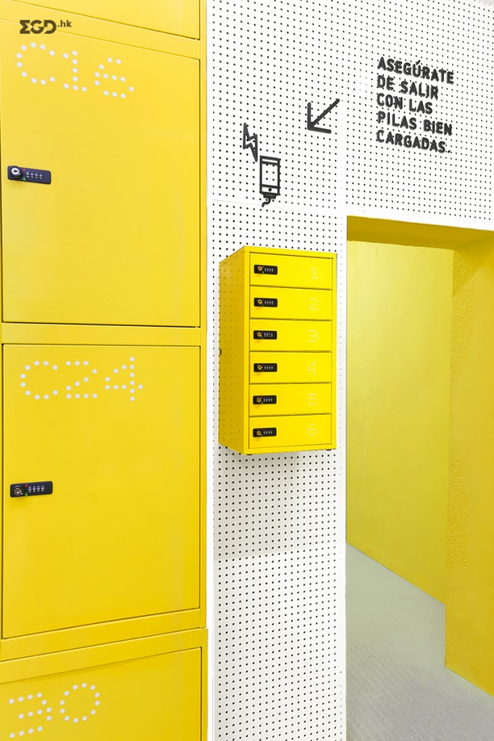 马德里的城市储物柜标识系统 © Wannaone