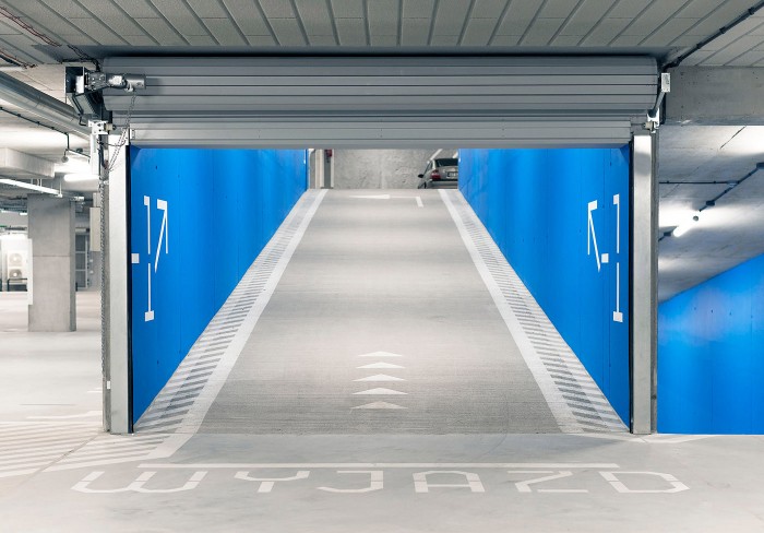Signage and wayfinding system for an underground parking © noito studio
