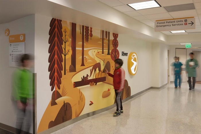 西雅图儿童医院导视系统和环境图形设计©studio-sc