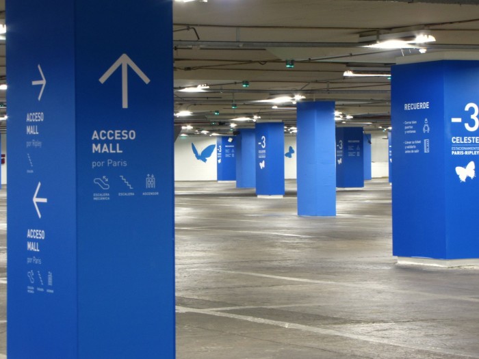 阿劳科公园购物中心停车场导视系统设计