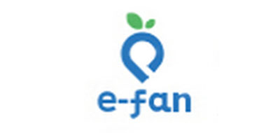 怡帆E-FAN按摩器材标志logo设计,品牌设计vi策划