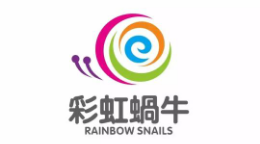 彩虹蜗牛国际早教中心早教标志logo设计,品牌设计vi策划