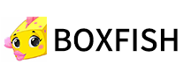 盒子鱼英语在线教育标志logo设计,品牌设计vi策划